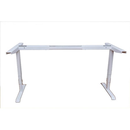 Templeton Electric Height Adjustable Desk Dual Motor with 4 Pre Set Features & LED Height Screen, White TE215178